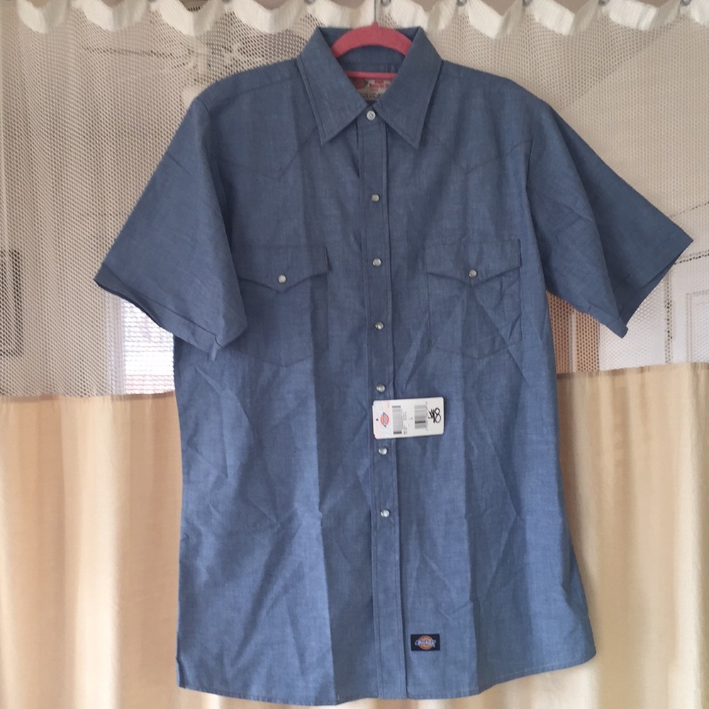 Dickies Blue Short Sleeve Work Shirt